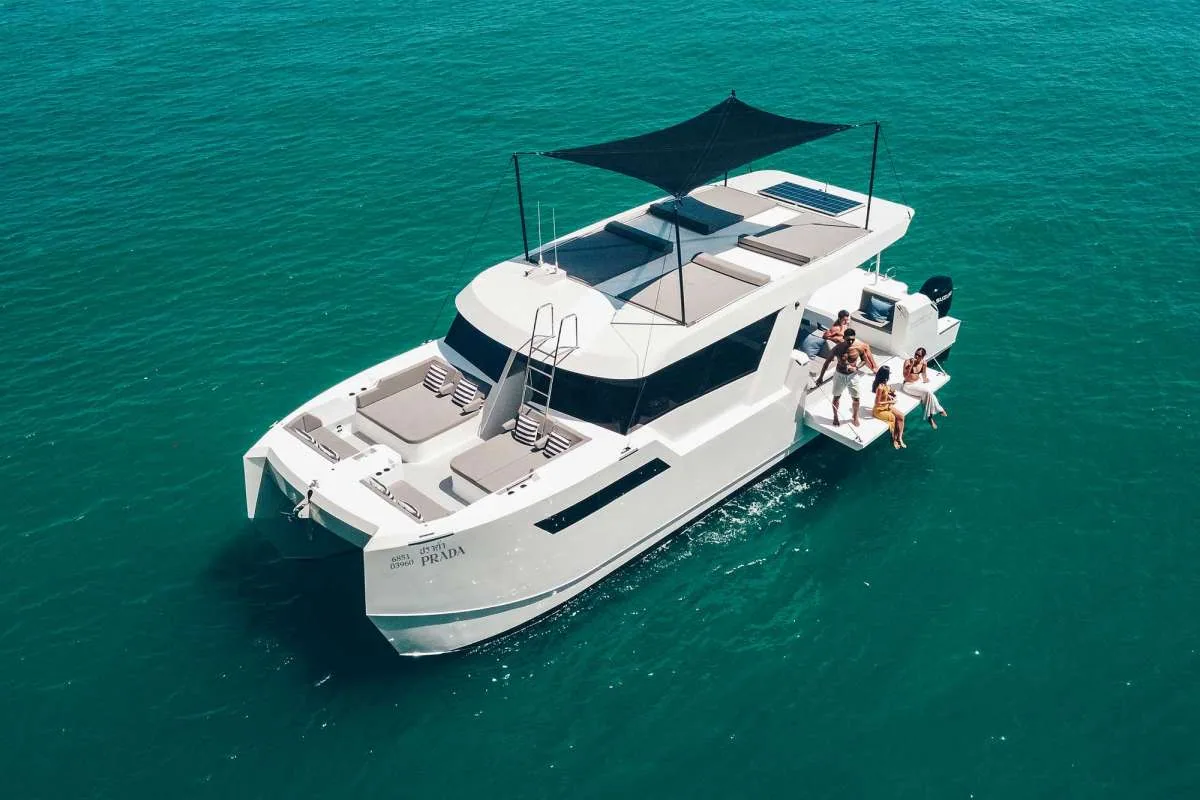Prada 50 50ft power catamaran yacht charter in Phuket