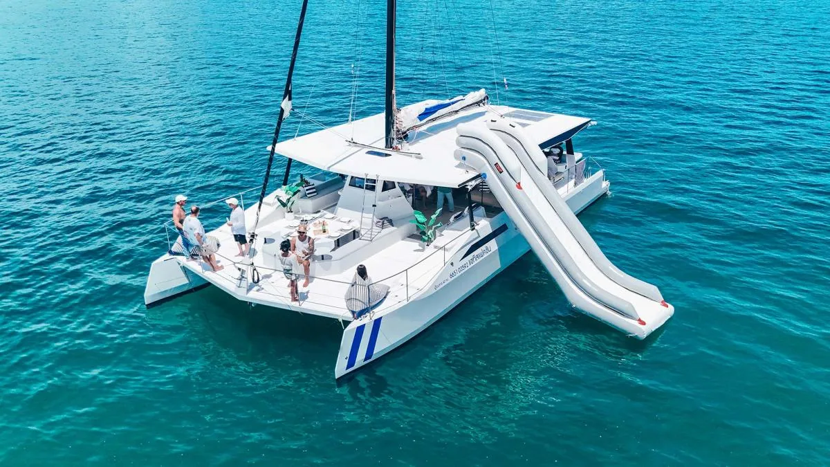 Satisfaction 55 55ft party catamaran yacht charter in Phuket