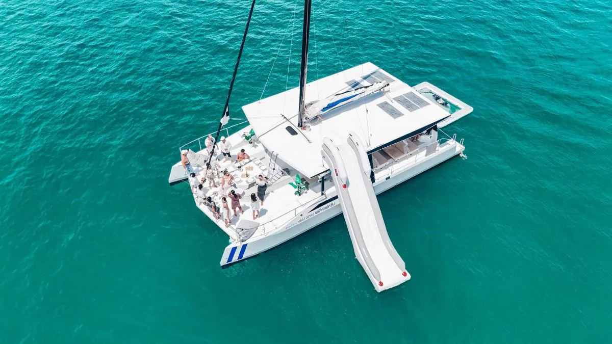 Satisfaction 55, 55ft party catamaran for charter in Phuket — view 4