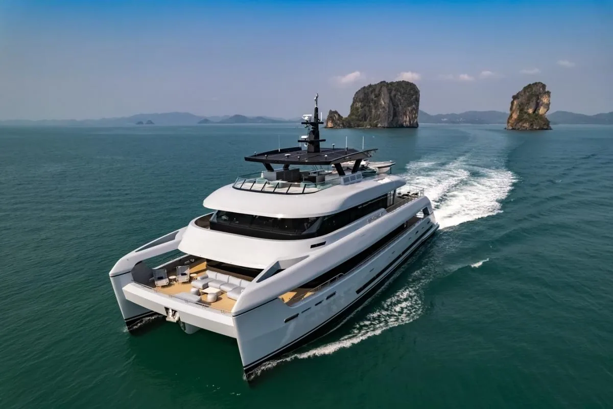 Spacecat 118 118ft superyacht catamaran yacht charter in Phuket